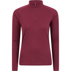 Mountain Warehouse Dames/Dames Talus Zip Neck Thermo met lange mouwen (Roze)