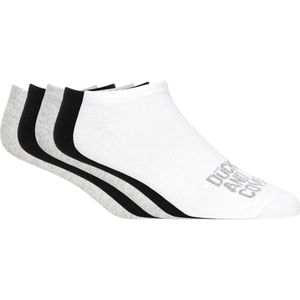 Duck and Cover Heren Fubel Trainingssokken (Set van 5) (Zwart/Wit/Grijs)