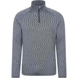 Mountain Warehouse Heren Power Quarter Zip Midlayer (Zwart)