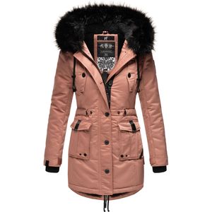 Navahoo - Luluna Prc - Winterjas - Zwart - 100% Polyester, Afneembare Imitatiebont Capuchon