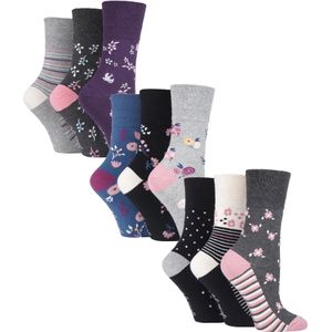 Gentle Grip - Voordeelpakket Sokken - Multicolor - Katoen - 9 Paar