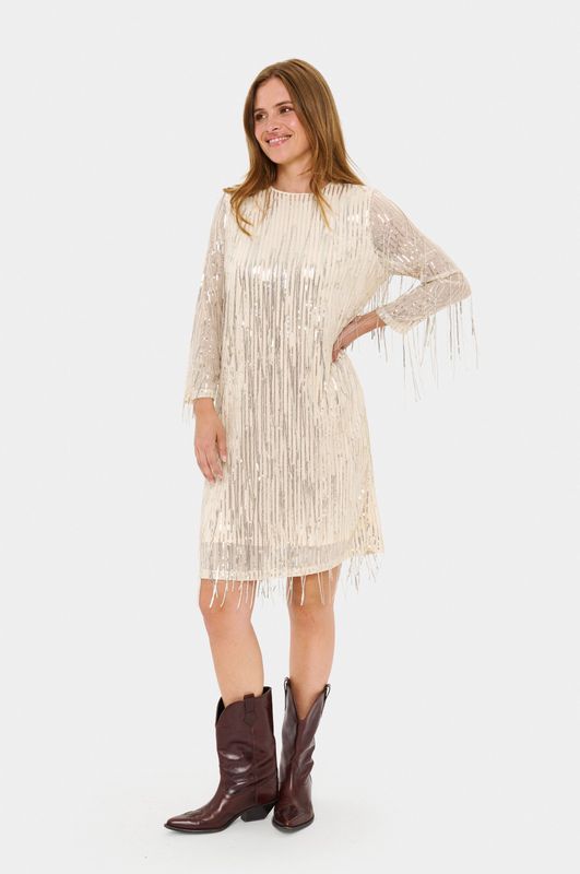 Saint Tropez, Dames, Jurken, Beige, Maat: M