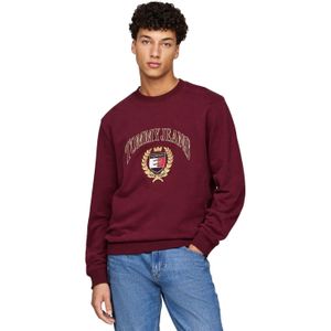 Tommy Hilfiger - Crewneck Sweatshirt - Bourgondië - Geborduurd Logo