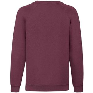 Fruit of the Loom Klassiek Raglan Sweatshirt voor kinderen/Kinderen (Bourgondië)