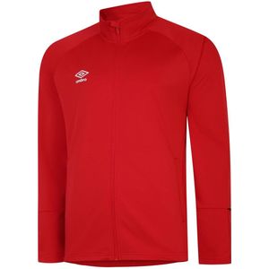 Umbro Gebreid trainingsjack voor heren (Vermiljoen/Zwart)
