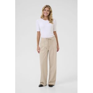 Kaffe - Broek 'Jenny' - Beige - Harembroek - Loosefit - High Waist