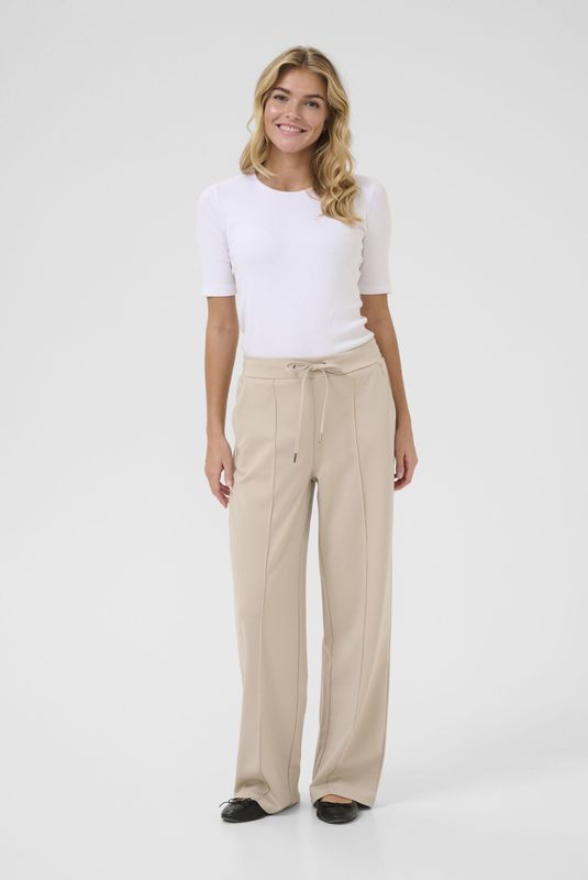 Broek Regular fit Feather Gray beige