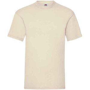 Fruit of the Loom Heren Valueweight T-Shirt (Natuurlijk)