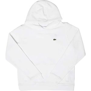 Boy's Lacoste Hoody In White - Maat 14J / 164cm