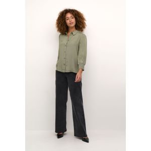 Overhemd met lang mouwen Regular fit Vetiver green