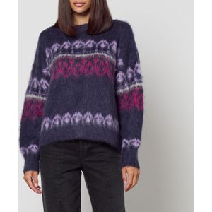 Dames Trui Marant Etoile Dully Intarsia-Knit in Blauw