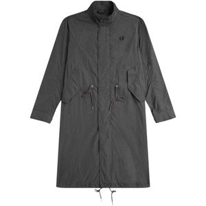 Fred Perry Heren Dunne Rechthoekige Hem Parka (Gunmetal)