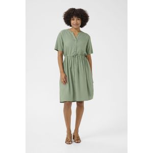 Cream Jurk 'Tiah'  groen