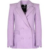 Patrizia Pepe - Jas - Paars - Vrouw - Double-breasted - Met Gecoate Knopen