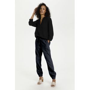 Kaffe - Midnight Marine - Elastische Taille Broek - Blauw - Dames