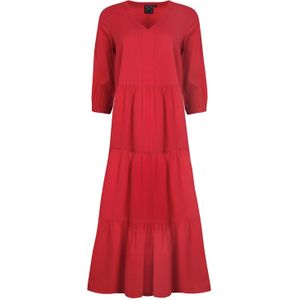 Weird Fish Dames Margo Seersucker Gelaagde Midi-jurk (Carmijn)