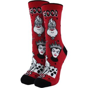 Disney Slechteriken Sokken voor Vrouwen | Casual Noviteit Dressokken | Disney Cadeaus voor Haar - Slechteriken