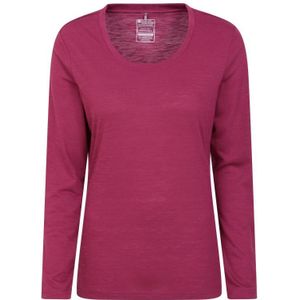 Mountain Warehouse Dames/Dames Agra Slub Top met lange mouwen (Bes)