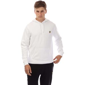 Lyle & Scott Heren Logo Loop Back Hoodie (Wit)