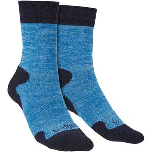 Bridgedale - Dames Zware Merino Wol Boot Sokken - Blauw Marl