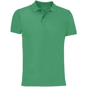 SOLS Heren Planet Piqué Biologisch Poloshirt (Voorjaarsgroen)
