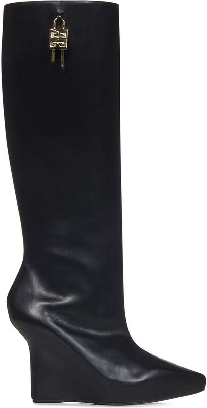 Givenchy - G-Lock - Enkellaarsjes - Zwart - Leer