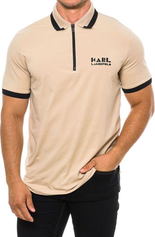 Karl Lagerfeld - Poloshirt - Katoen - Zwart