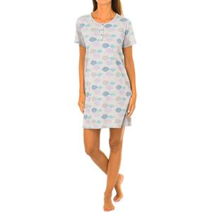 Nachtjapon met korte mouwen en ronde hals KL45181