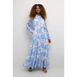 Jurk A-shape blue white