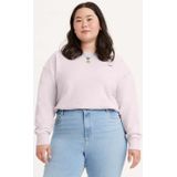 LEVI’S PLUS - Sweater - Mauve - Katoen - Ronde Hals - Lange Mouwen