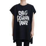 Dolce & Gabbana - Mouwloze Top - Zwart - Katoen