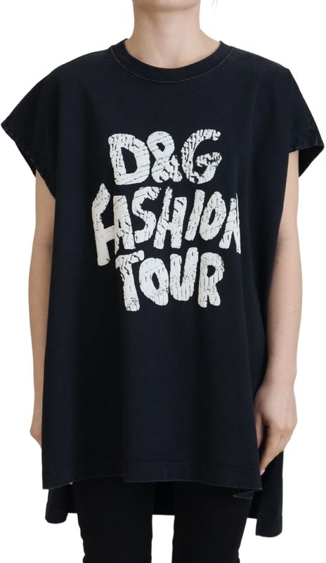 Dolce & Gabbana - Mouwloze Top - Zwart - Katoen