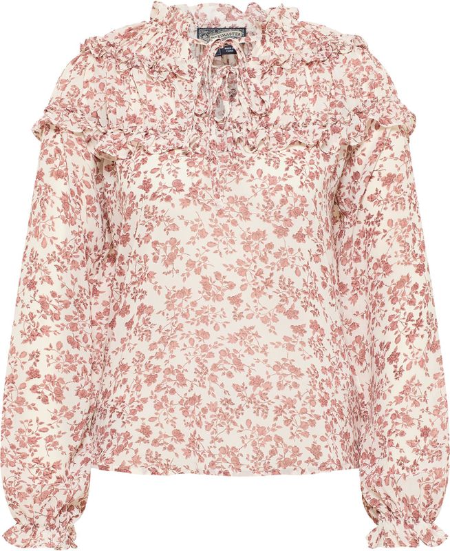 Dreimaster - Blouse - Witte - Ruches - Dames