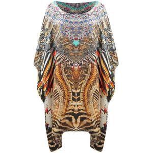 Inoa Golden Eagle 120214 Short Box Kaftan Cover Up - Maat 38