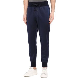 Dolce & Gabbana - Broek - Blauw - Zijden Katoenen - Trekkoord