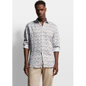 Bugatti Herren Casual overhemd van 100 % linnen