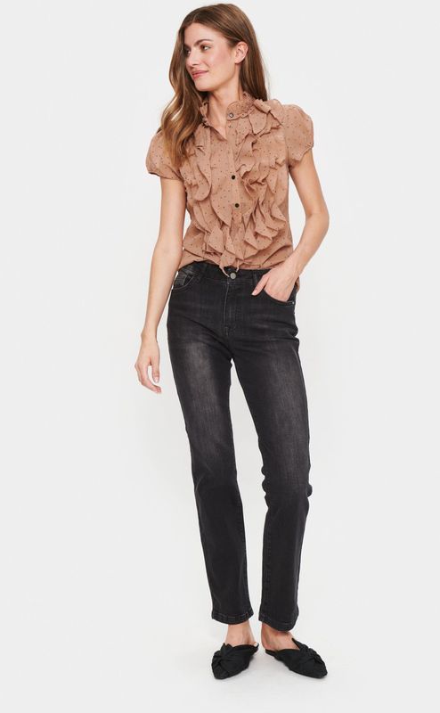 Top Regular fit Praline Dot beige