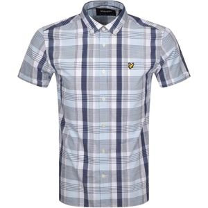 Lyle & Scott - Dekblauw - Geruit Overhemd - Korte Mouwen
