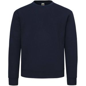 Fruit of the Loom Superkatoenen uniseks sweater voor volwassenen (Deep Navy)