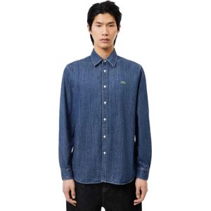 Lacoste Heren Denim Regular Shirt (Blauw)
