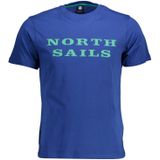 North Sails - Graphic Tee - Blauw - T-shirt - Korte Mouwen - Ronde Hals