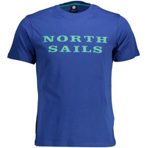 North Sails - Graphic Tee - Blauw - T-shirt - Korte Mouwen - Ronde Hals