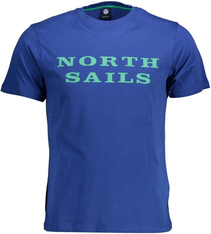 North Sails - Graphic Tee - Blauw - T-shirt - Korte Mouwen - Ronde Hals
