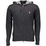 U.S. POLO ASSN. - ZipUp Knit Hoodie - Sweater - Zwart