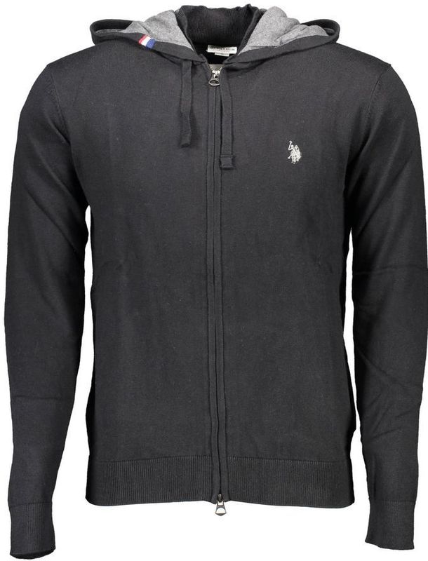 U.S. POLO ASSN. - ZipUp Knit Hoodie - Sweater - Zwart