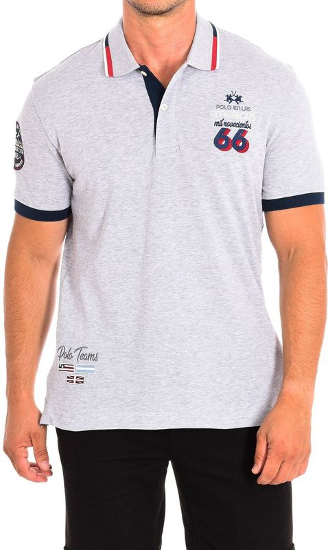 La Martina - TMP602-PK097 - Polo met Korte Mouwen - Grijs