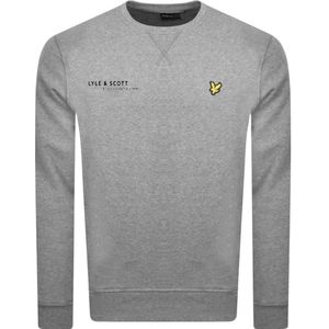 Lyle & Scott - Sweatshirt - Grijs - Met Gecoordineerd Printlogo