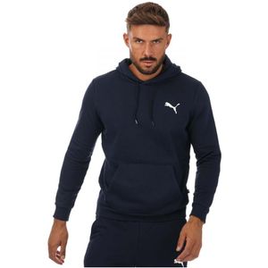 Puma Essentials hoodie met klein logo voor heren, marineblauw