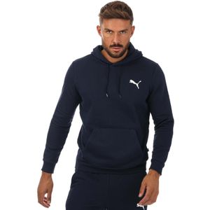 Heren Puma Essentials Kleine Logo Hoody in Navy