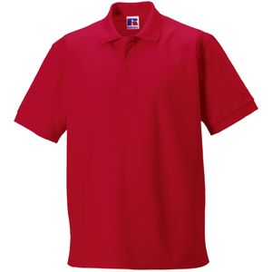 Russell Heren Ultimate Klassiek Katoenen Poloshirt (Klassiek rood)